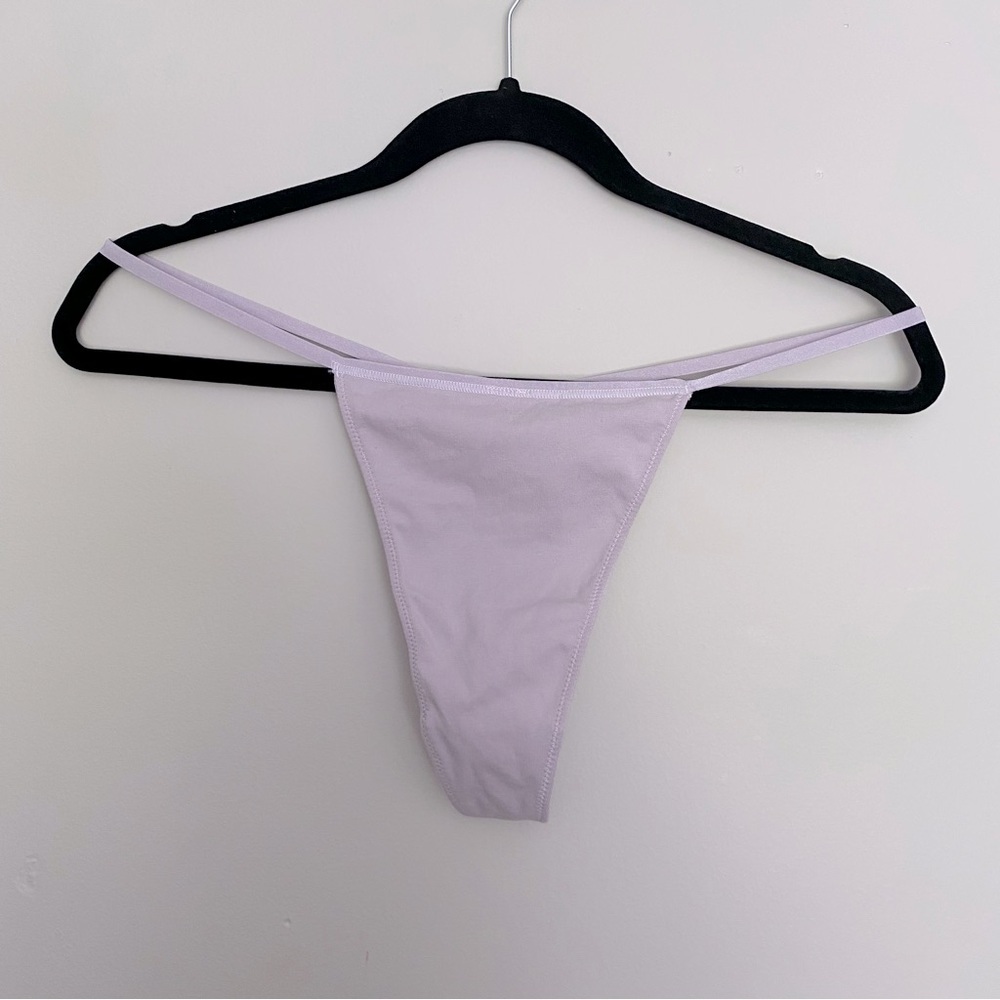 3 Pairs NWT SKIMS Thong T Strings in Shade Iris Size 3X Plus Size Panty Purple
